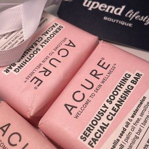 SOLD** NEW ACURE Seriously Soothing Facial Cleansing Bar. 100% Vegan